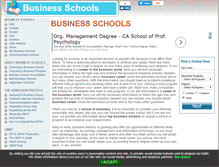 Tablet Screenshot of aboutbusinessschools.com